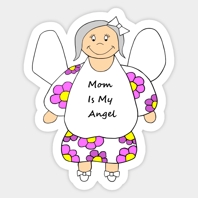 MOM Is My Angel Happy Mothers Day Sticker by SartorisArt1